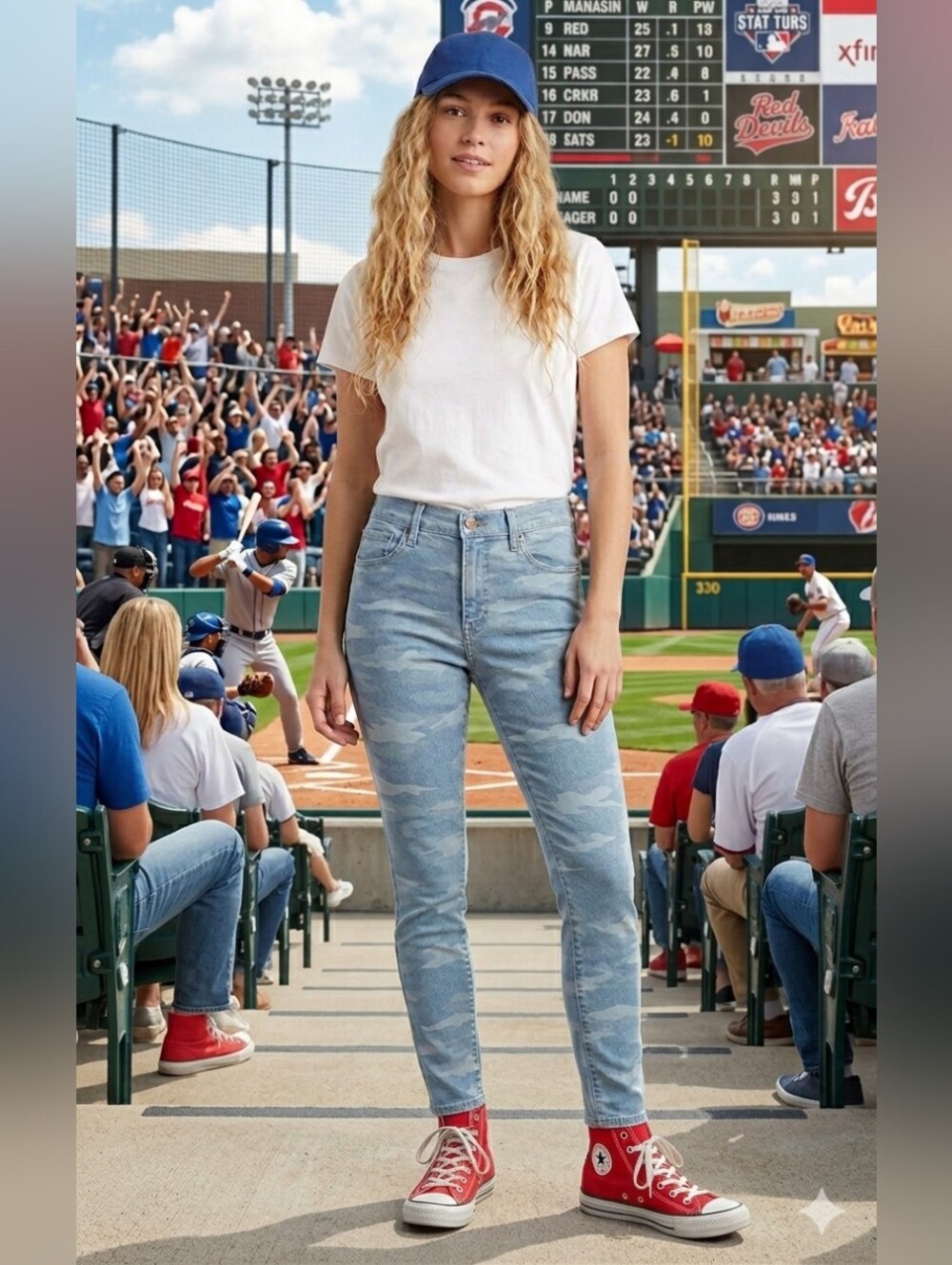 💐 UNIQUE 💐Denim Camo Levi's 720 High Rise Super Skinny Jeans